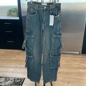 Zara Cargo jeans US sz 4